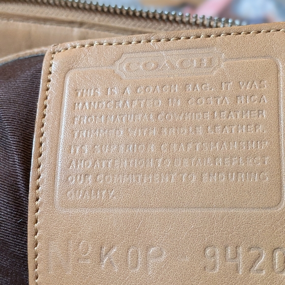 Coach Vintage Bonnie Britian Tan Legency Zip Satchel - Picture 13 of 16